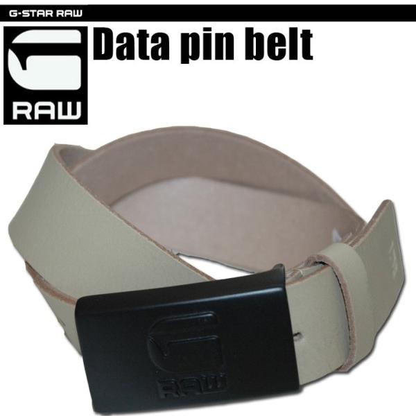 G-STAR RAW (ジースターロゥ) Data pin belt （データピンベルト） レザー ...