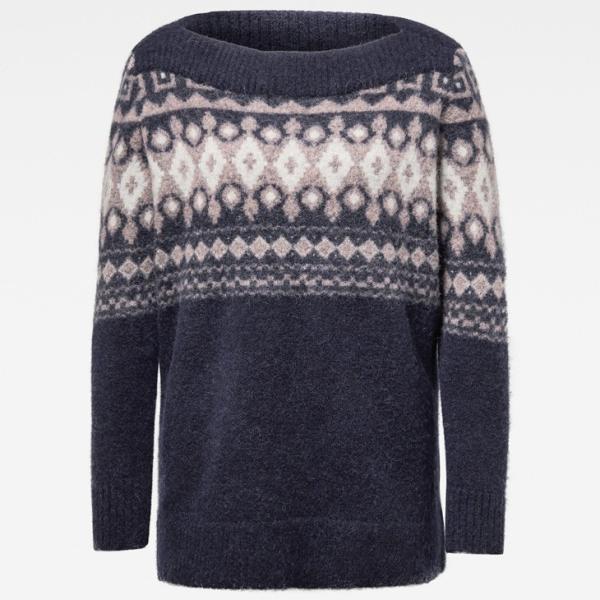 G-STAR RAW (ジースターロゥ) Jacquard Boat Knitted Sweater...