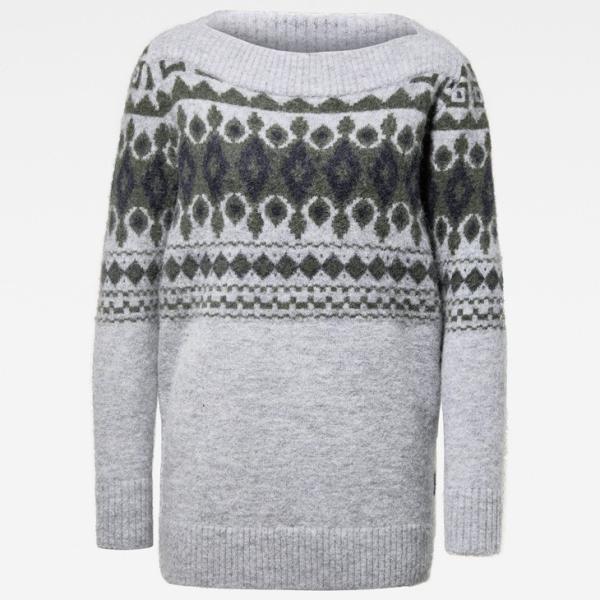 G-STAR RAW (ジースターロゥ) Jacquard Boat Knitted Sweater...