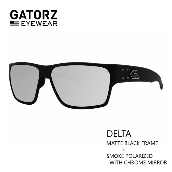 GATORZ DELTA MATTE BLACK FRAME × SMOKE POLARIZED w...
