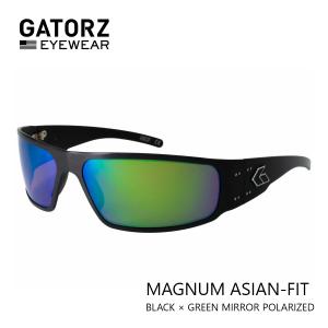 GATORZ MAGNUM ASIAN-FIT BLACK FRAME × GREEN MIRROR POLARIZED（マグナム アジアンフィット ブラックフレーム × 偏光 グリーンミラー）(GZ-01-023)