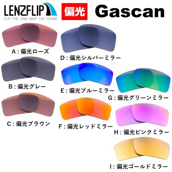 オークリー ガスカン USフィット 交換 レンズ 偏光 レンズ Oakley Gascan Lenz...