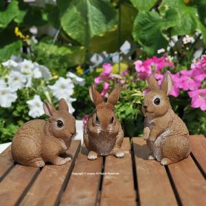 兎オブジェ置物】うさぎ雑貨インテリア ガーデン置き物ガーデニング グッズかわいい 楽天市場】うさぎの置物 ちびっこうさぎの2点セットM グレー 動物