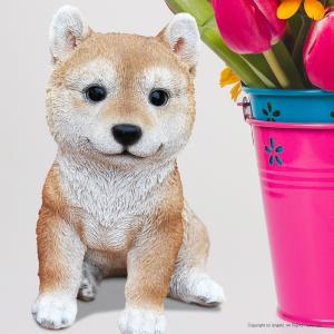 犬 置物 柴犬 セット ガーデン おしゃれ 玄関 動物 オブジェ