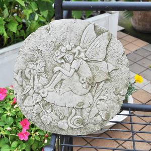 送料無料 【フェアリープレートD】ガーデニング雑貨 ストーン