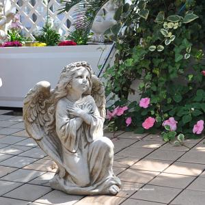 送料無料 ストーン製 【天使 祈り】女神像 イ...の詳細画像1