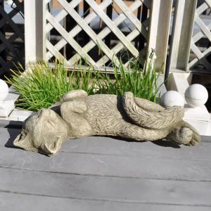 ガーデニング 雑貨 置物 ヨーロッパ 英国製 ハンターB 猫 ガーデン雑貨