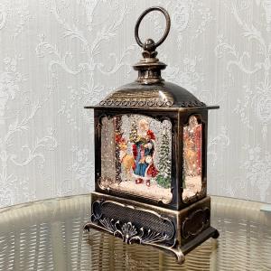 送料無料】【X'mas LED ライト角 ランタン型 サンタスレイ】バブル LED