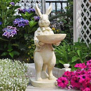 ガーデニング 雑貨 アンティーク うさぎ 置物...の詳細画像1