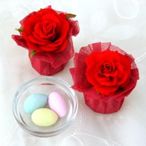 フレームローズ 単品1個★ ドラジェ お菓子 縁起物 プチギフト 結婚式 安い 退職 お見送り 可愛い お洒落[HF-2023]