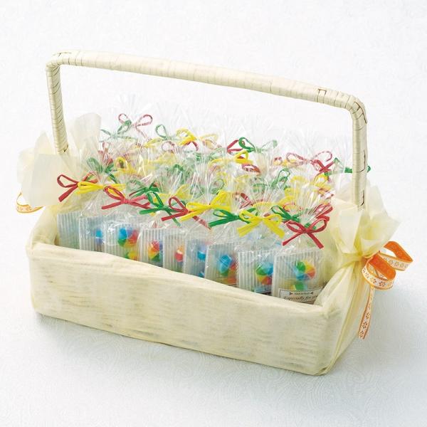 バスケットムーラン 50個セット(バスケット付) プチギフト 結婚式 安い 退職 お見送り 可愛い ...