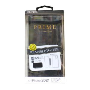 iPhone 13 薄型 PUレザー フラップケース LP-IM21PRIBK ブラック  PRIME iPhoneケース スマホケース smasale-28｜gift-goods