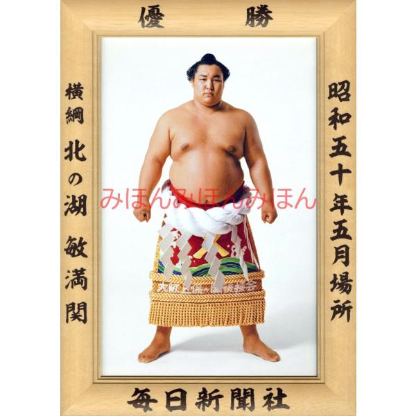 北の湖敏満関　優勝ミニ額 大相撲ミニ額 大相撲優勝額　昭和５０年５月場所 優勝 横綱 北の湖敏満関（...