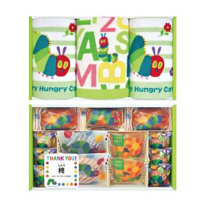 出産内祝い 名入れ スイーツ お菓子 おいしい 詰合せ  出産内祝専用ギフト はらぺこあおむし スイーツ＆タオルセット HPA-40TR