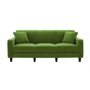 ソファー 幅190cm〔LeJOY スタンダードタイプ〕 グラスグリーン 脚:円錐/ダークブラウン 〔リジョイ〕:20色から選べる カバーリングソファ ソファー 幅190cm〔LeJOY スタンダードタイプ〕 グラスグリーン 脚:円錐/ダークブラウン 〔リジョイ〕:20色から選べる カバーリングソファ