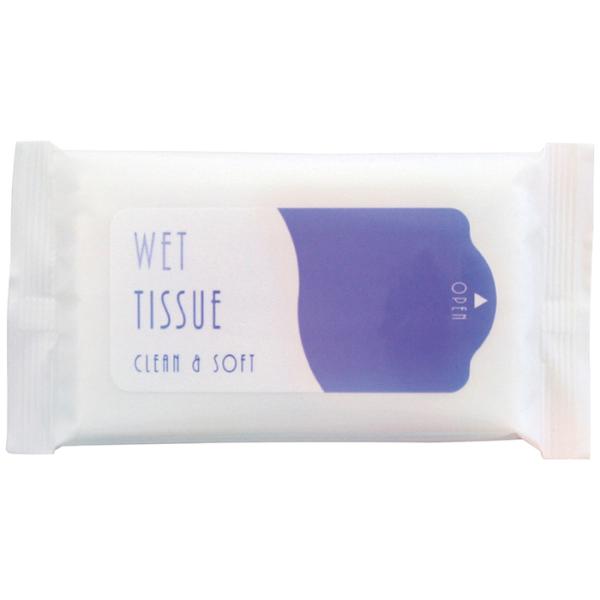 1個から注文可　ウェットティッシュスリム5枚(ホワイト) 00016003ノベルティグッズ 販促品 ...