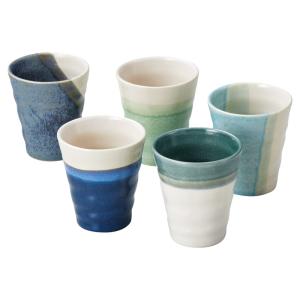 Zen-禅-ラグーンブルーフリーカップ5客セット｜のし 包装 無料 ギフト 内祝 香典返し 返礼品 お中元 お歳暮