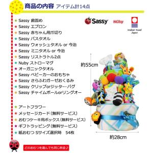 おむつケーキ 出産祝い 名前入り 身長計付きバ...の詳細画像2