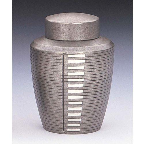 ( 伝統工芸 / 大阪錫器 ) 茶壷 / イブシトジメ ピューター お茶 茶筒 日本製 工芸品