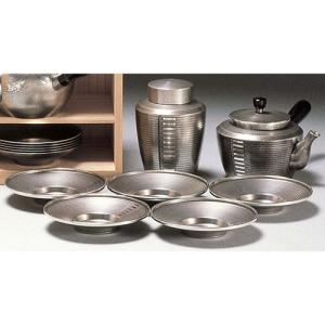 乾茂號造　本錫茶道具セット 急須 茶筒 茶托 大阪錫器 乾茂號造 茶道具大阪錫器 乾茂號造/本錫製 茶器揃 ギフト 未