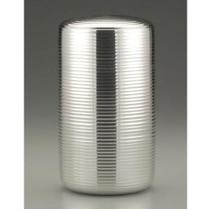 大阪錫器　錫半茶筒　茶壷 伝統工芸 / 大阪錫器 ) 茶壷 イブシ八半 ピューター お茶 茶筒 日本製