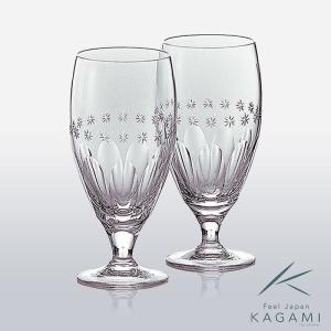 ( カガミクリスタル ) ペアビアグラス ( 1 ) クリスタル ビール グラス｜gift-only