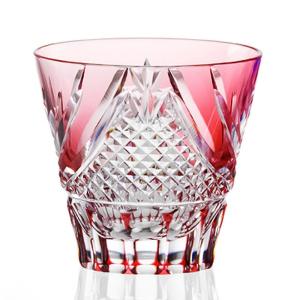 カガミクリスタル ) 江戸切子 ダブルウイスキー 八角籠目 紋 T483-1