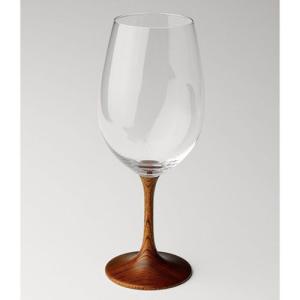 ( 越前塗 / JAPAN Glass ) 白ワイングラス 拭き漆けやき ( 木目 ) ( 彫刻 / ネーム入り ) 日本製 ワイングラス 名入れ メッセージ 刻印｜gift-only