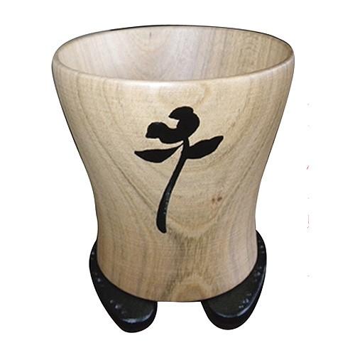 ( 東日本震災支援 ) 我杯 / 福おちょこ ( 既製品 奇跡の一本松 / 木肌 ) 手形 記念品