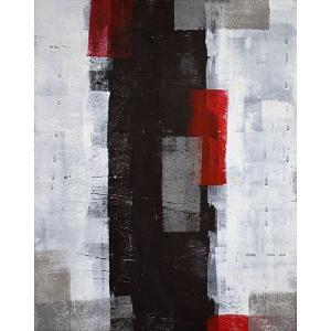 ( アートパネル ) Art Panel T30 Gallery Red and Grey Abstract Art Painting 雑貨 インテリア｜gift-only