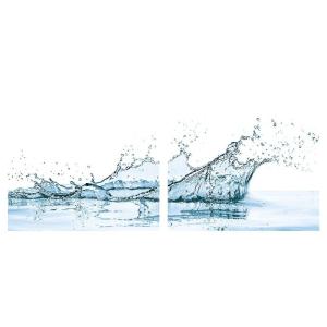 ( アートパネル ) Art Panel T30 Gallery water splash with reflection,isolated ( 2枚セット )｜gift-only