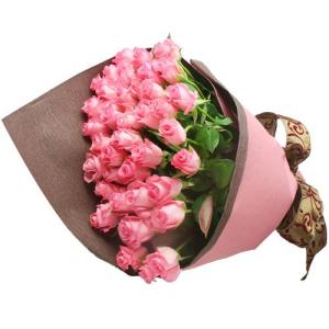 ( フラワーギフト ) バラの花束 / 50本 / ピンク お祝い 記念日 生花 プレゼント 薔薇 ばら｜gift-only