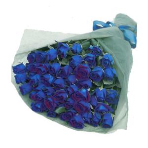 ( フラワーギフト ) バラの花束 / 100本 / 青 お祝い 記念日 生花 プレゼント 薔薇 ばら