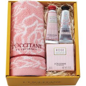 秋 冬ギフト すごもり 北海道 ロクシタン フラワーハンド＆ソープ ウォッシュタオルセット お祝い返し 内祝い 出産 婚礼 引き出物 法要 ギフト