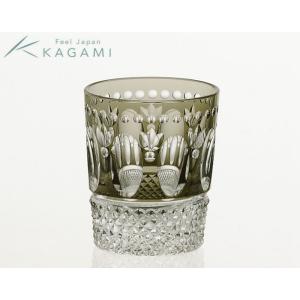 KAGAMI 江戸切子（カガミクリスタル）冷酒杯＜月下美人＞80cc
