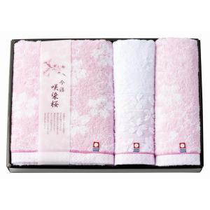 咲染桜 タオルセット (SZ-4001) 今治タオル/贈答品/返礼品/香典返し/法事/内祝/ギフト｜gift-takuki