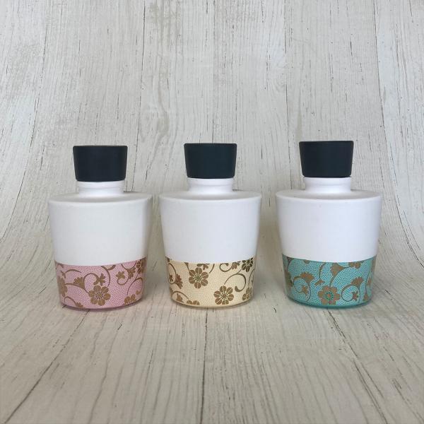 Qpor アロマディフューザー Lサイズ 粒柄 ３色（ピンク・ベージュ・グリーン）本体から香る九谷焼...