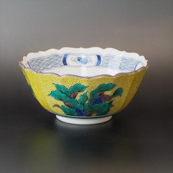 九谷焼 6寸菊鉢 吉田屋おもと：美山窯 鉢 ボウル 煮物などに