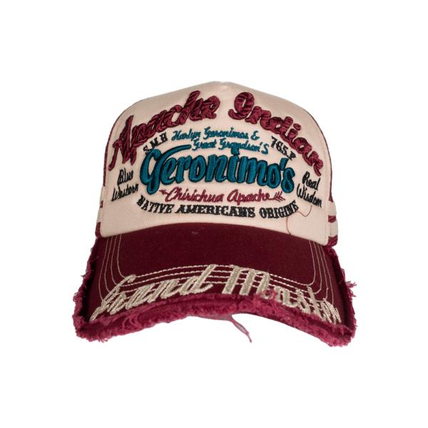 ジェロニモ メッシュキャップ キャップ 帽子 レッド ワイン ヴィンテージ