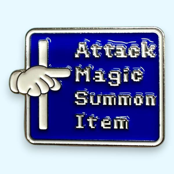 ATTACK MAGIC SUMMON ITEM RPG ファンタジー ピン ピンバッジ バッジ ポ...