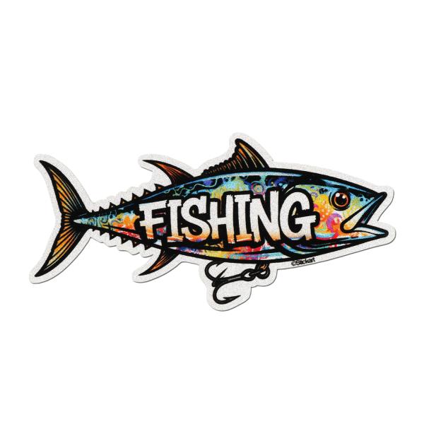 Stickart グラフィティ・ツナ Graffiti Tuna 釣り カーステッカー 車用屋外防水...