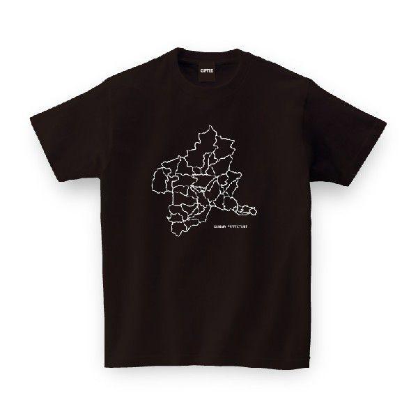 ご当地Tシャツ GUNMA MAP TEE 群馬県 全国 ご当地Tシャツ おもしろtシャツ メンズ ...