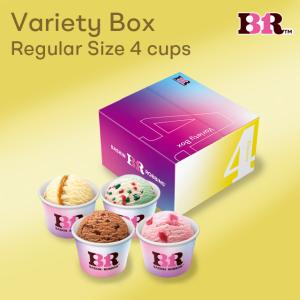 【サーティワン アイスクリーム】バラエティボックス レギュラー4コ入りギフト券