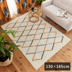 スミノエ デザインライフ ラグ カボチャクモラグ イエロー 130×185cm