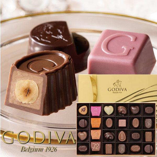手提げ袋付 GODIVA ゴディバ ハート オブ ゴールド コレクション 24粒 209849 送料...