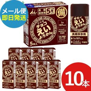 防災食 井村屋 チョコえいようかん 55g 10本 羊羹 栄養 補給 (即日発送)(賞味期限:2030/9/2) 送料無料 (メール便)【 長期保存 _