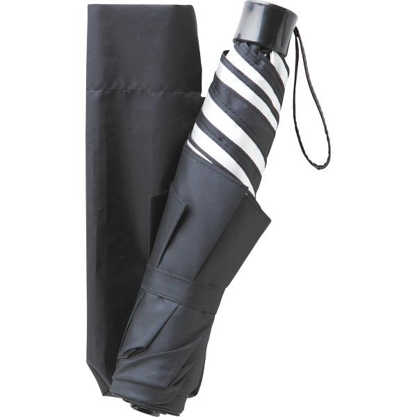 UV晴雨兼用 大寸耐風式軽量ミニ傘 ブラック 5039-BK 【_