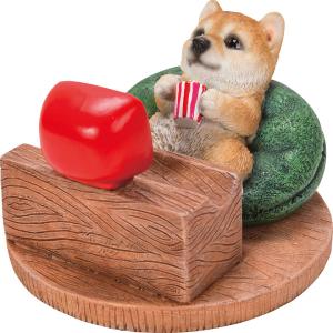 スマホスタンド テレビを見る柴犬 H2213 【_の商品画像