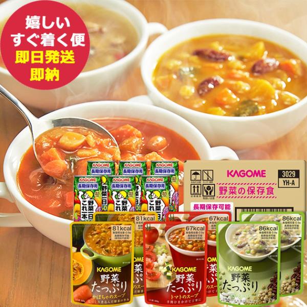 防災食 カゴメ 野菜の保存食セット YH-A 2人3食分 (即日発送) (賞味期限:2030/10/...