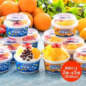 お中元 2022 スイーツ しろくま アイス 2種 計10個 洋菓子 鹿児島 白くま アイスクリーム フルーツ お取り寄せグルメ ギフト プレゼント 高級  SK1714
